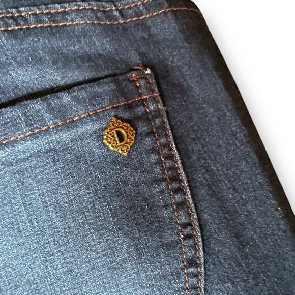 Democracy Womens Ab Solution Jeans Sz 14 Dark Wash Stretch Denim Skinny Ankle - Picture 5 of 6